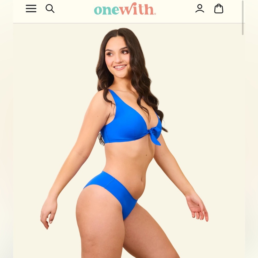 onewith swim Large Bikini Set Westerly Top and Woodmont Bottoms Color Jelly